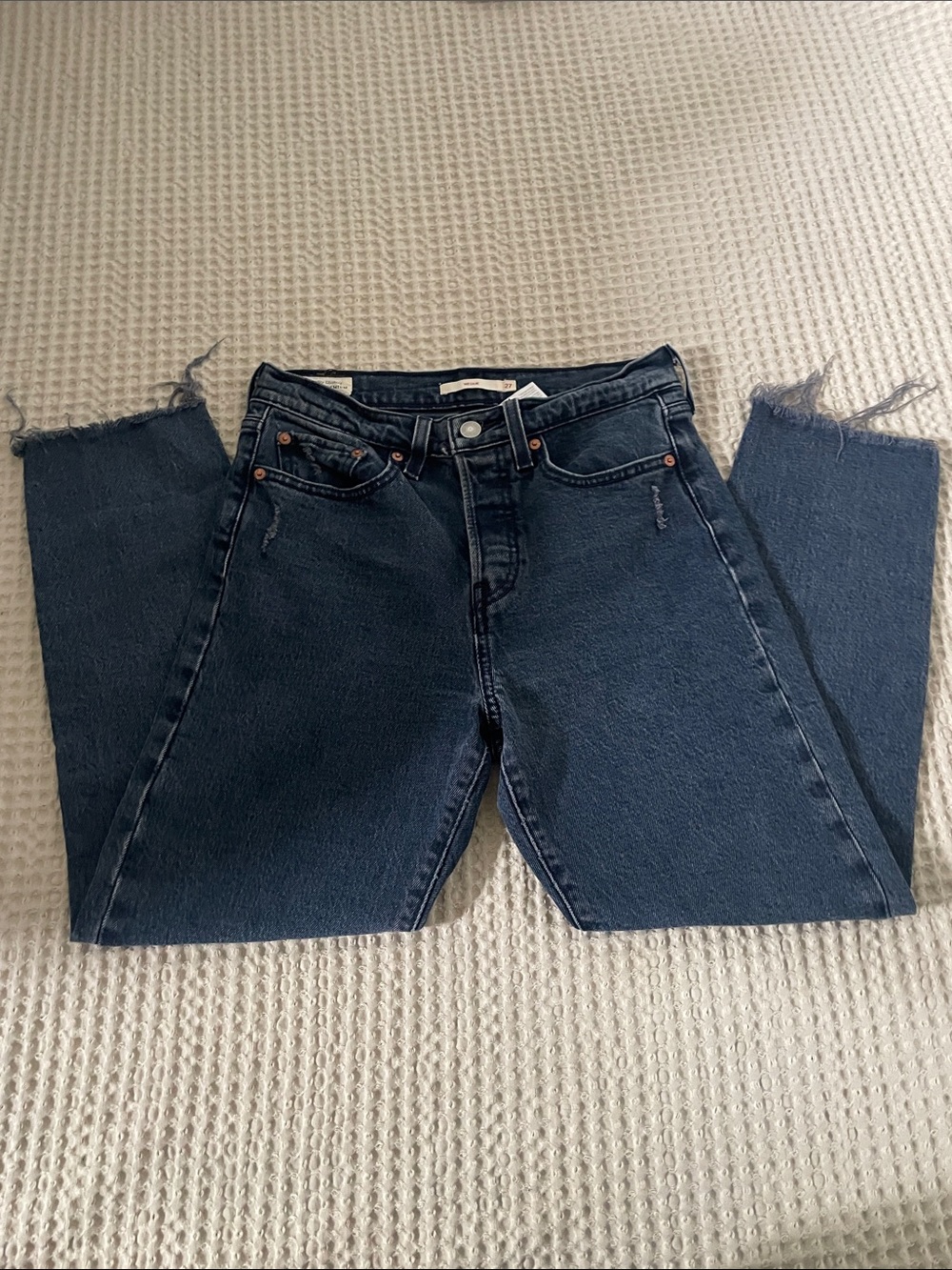 Levi's Straight Leg Jeans — Dark Indigo